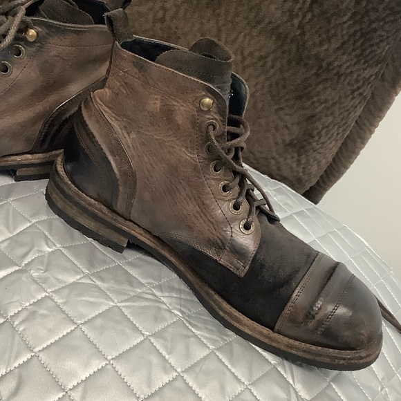 Dolce & Gabbana Brown Factory Worn Look Leather Men's Ankle Boots, Size 9 - Picture 8 of 16